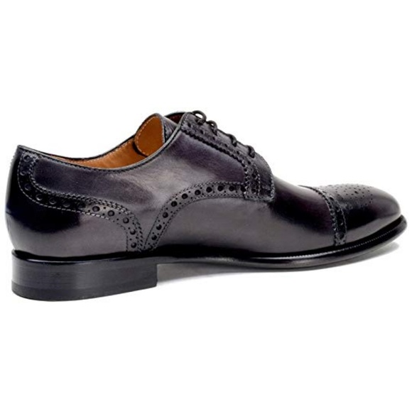Curatore Beech Grey Cap-Toe Derby Leather Oxford